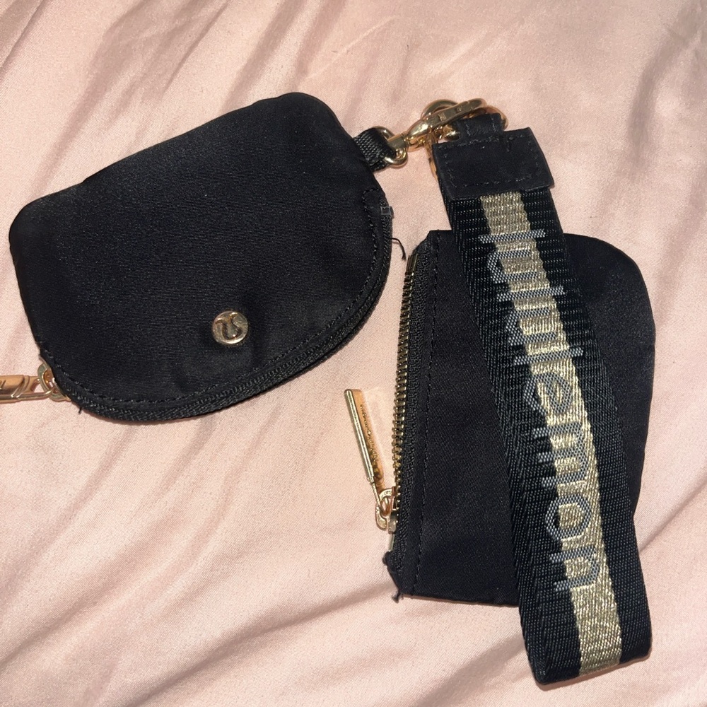 Lululemon Black Mini Pouch Set